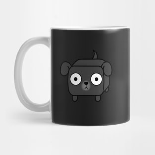 Pit Bull Loaf - Black Pitbull with Floppy Ears Mug